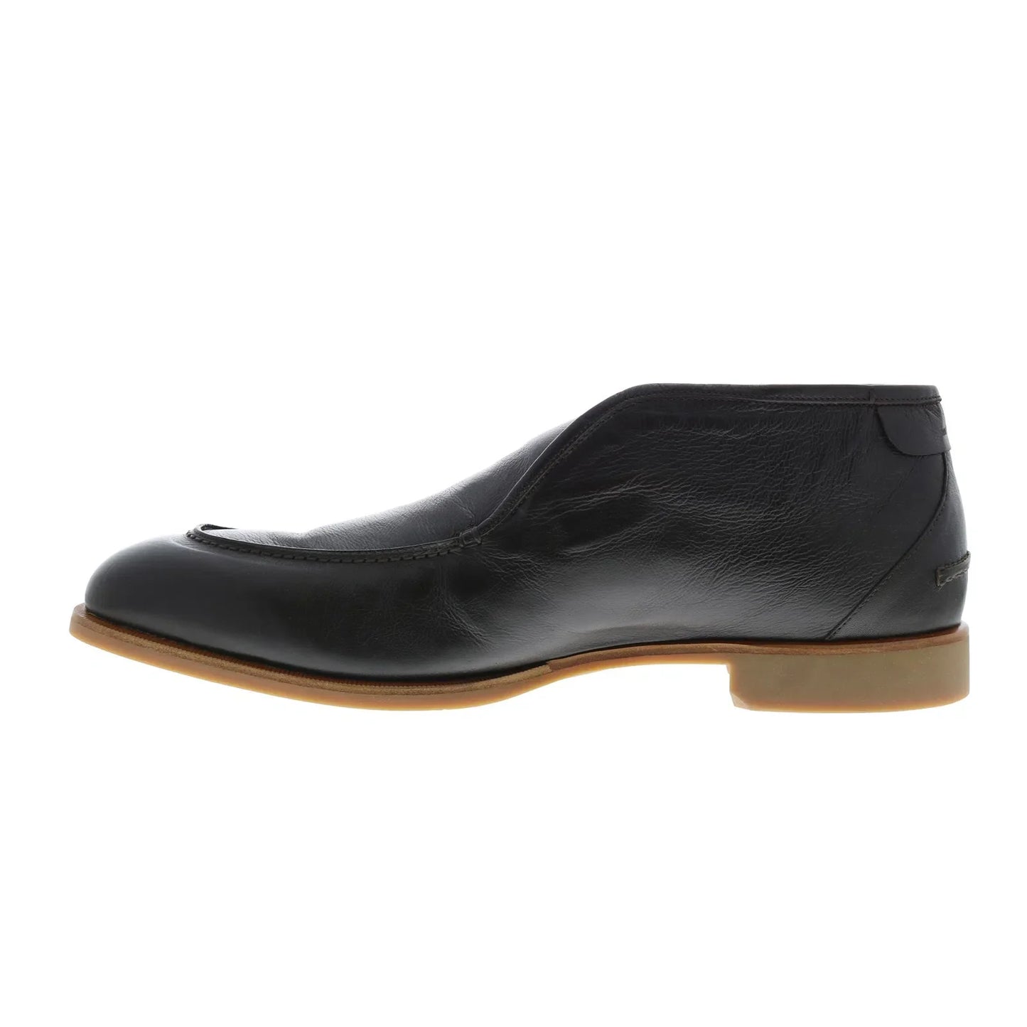 Di Bianco Fidenza Bello Seta Mens Brown Leather Slip On Ankle Boots
