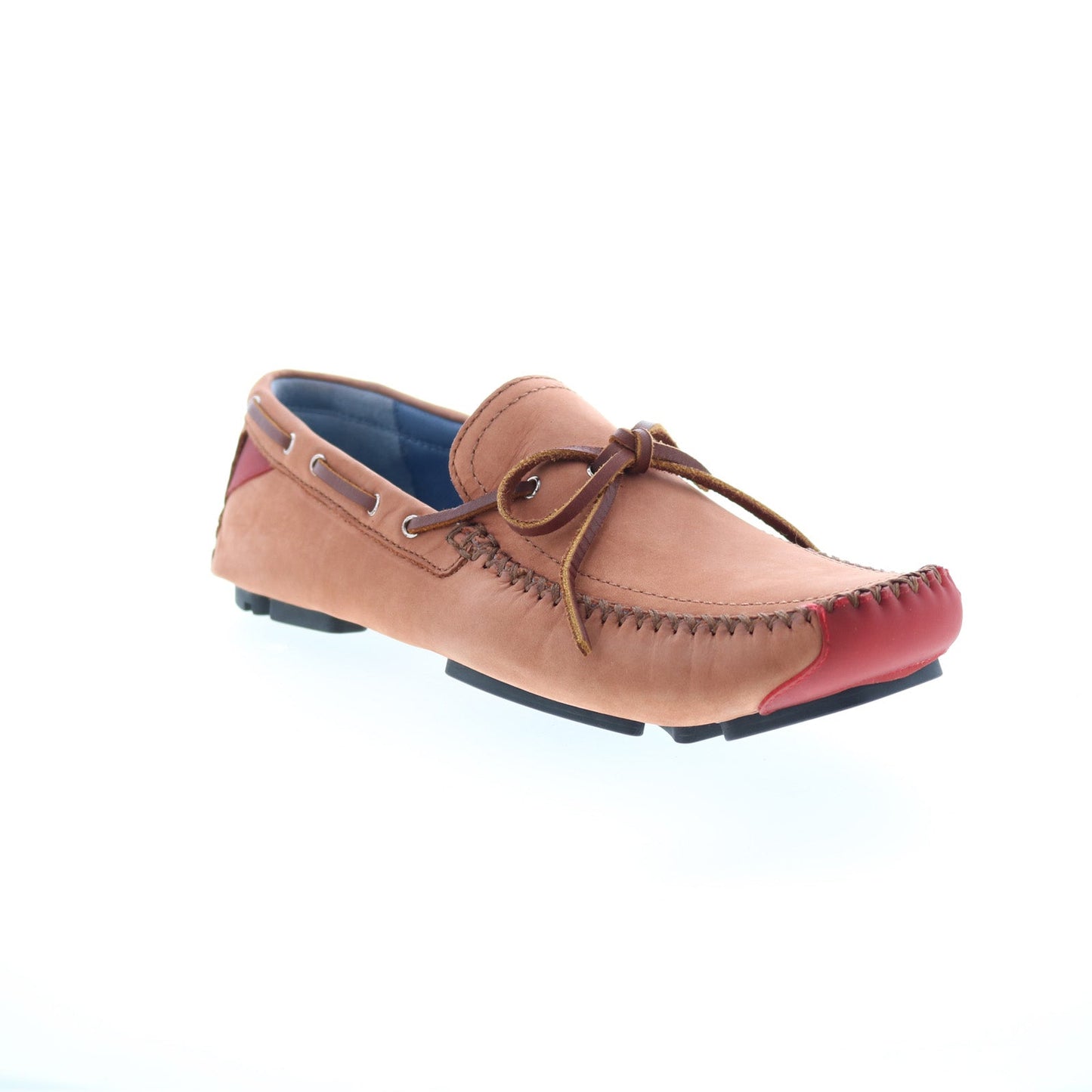 Robert Zur Frisco Mens Brown Nubuck Lace Up Loafers & Slip Ons Boat Shoes