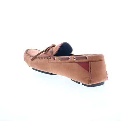 Robert Zur Frisco Mens Brown Nubuck Lace Up Loafers & Slip Ons Boat Shoes