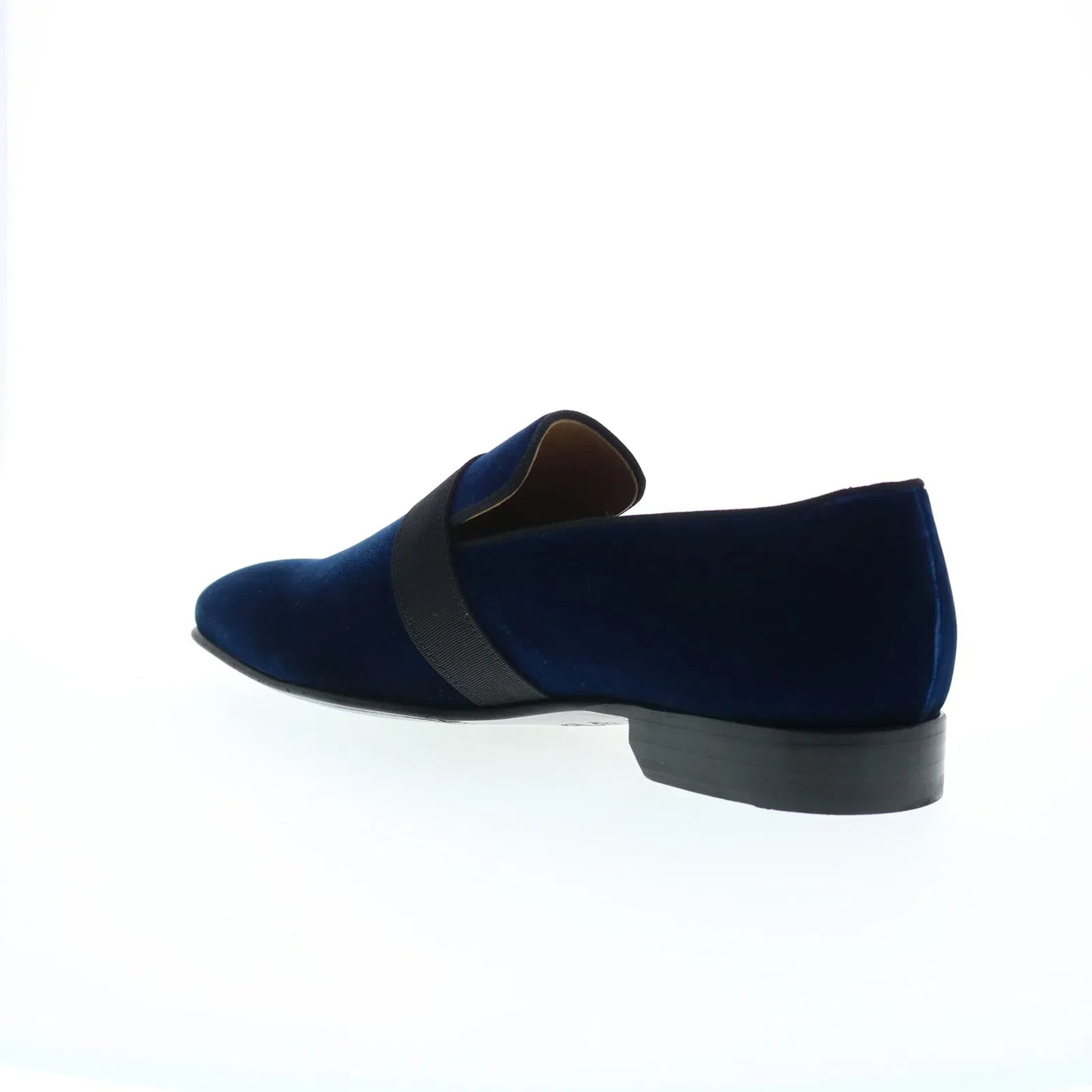 Pastori by Di Bianco Galba Mens Blue Suede Loafers & Slip Ons Casual Shoes