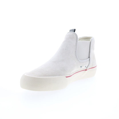 Globe Dover GBDOVER Mens Gray Leather Slip On Skate Inspired Sneakers Shoes