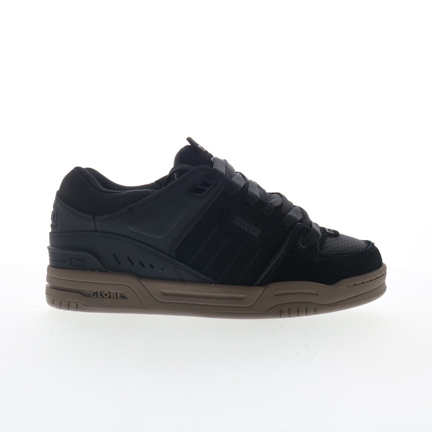 Globe Fusion GBFUS Mens Black Nubuck Lace Up Skate Inspired Sneakers Shoes