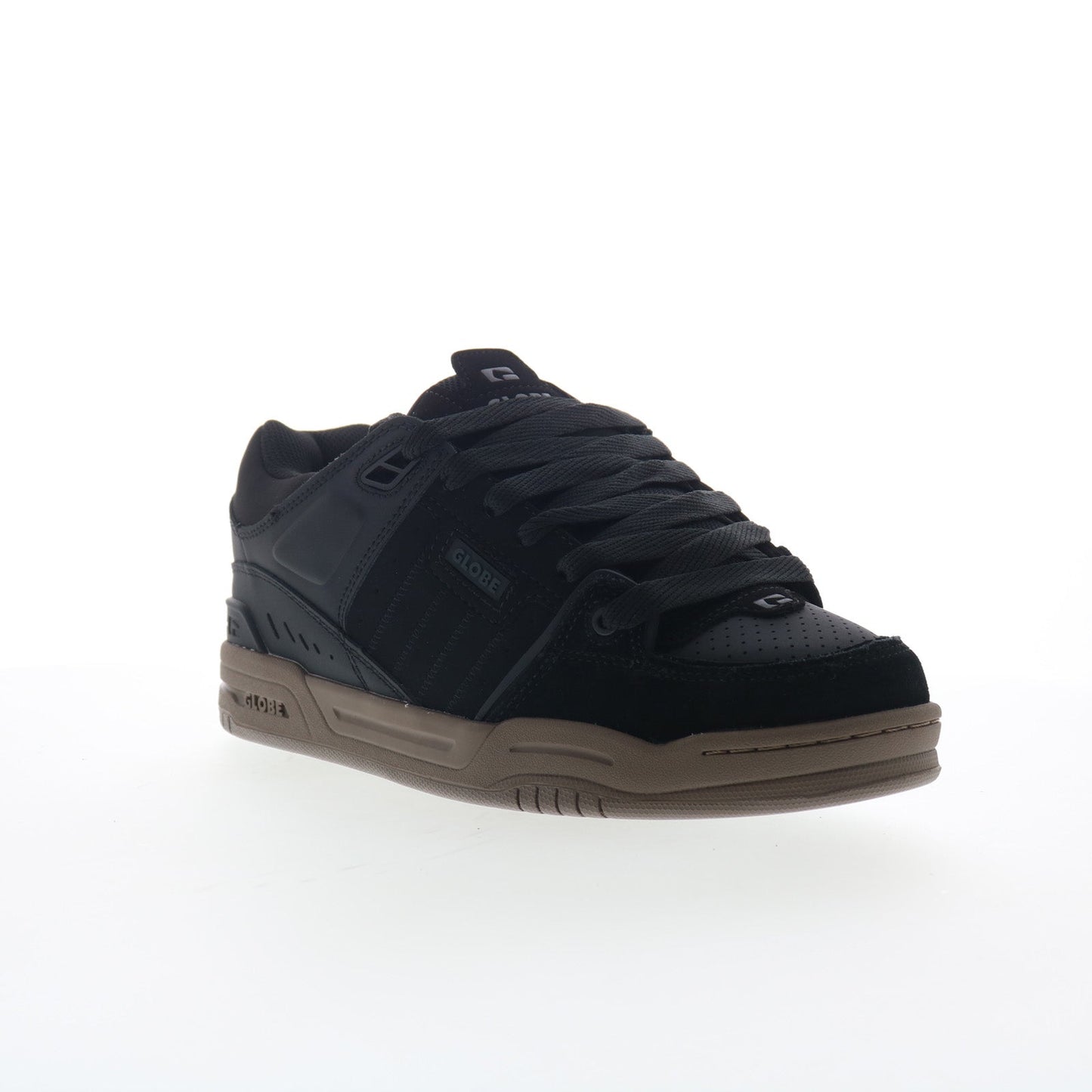Globe Fusion GBFUS Mens Black Nubuck Lace Up Skate Inspired Sneakers Shoes