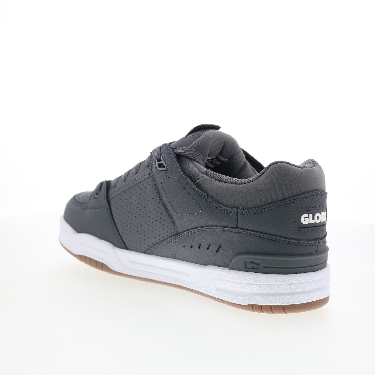 Globe Fusion GBFUS Mens Black Leather Lace Up Skate Inspired Sneakers Shoes