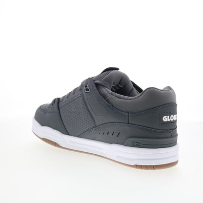 Globe Fusion GBFUS Mens Black Leather Lace Up Skate Inspired Sneakers Shoes
