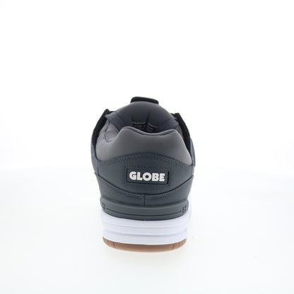 Globe Fusion GBFUS Mens Black Leather Lace Up Skate Inspired Sneakers Shoes
