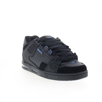 Globe Sabre GBSABR Mens Black Leather Lace Up Skate Inspired Sneakers Shoes