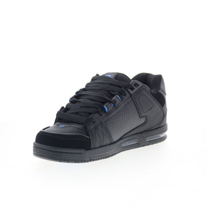 Globe Sabre GBSABR Mens Black Leather Lace Up Skate Inspired Sneakers Shoes