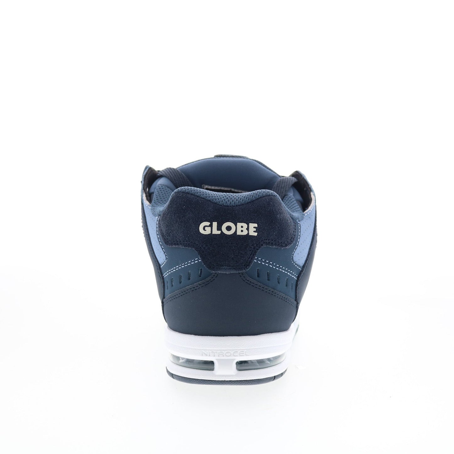 Globe Sabre GBSABR Mens Blue Leather Lace Up Skate Inspired Sneakers Shoes