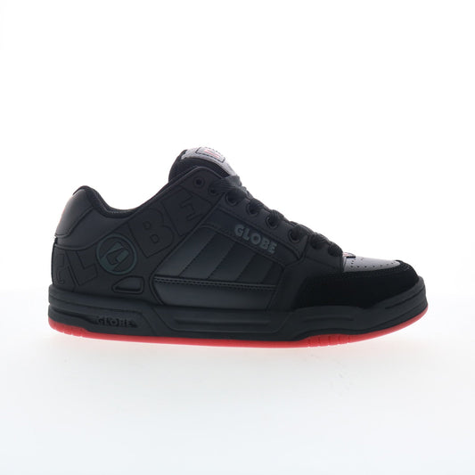 Globe Tilt GBTILT Mens Black Leather Lace Up Skate Inspired Sneakers Shoes