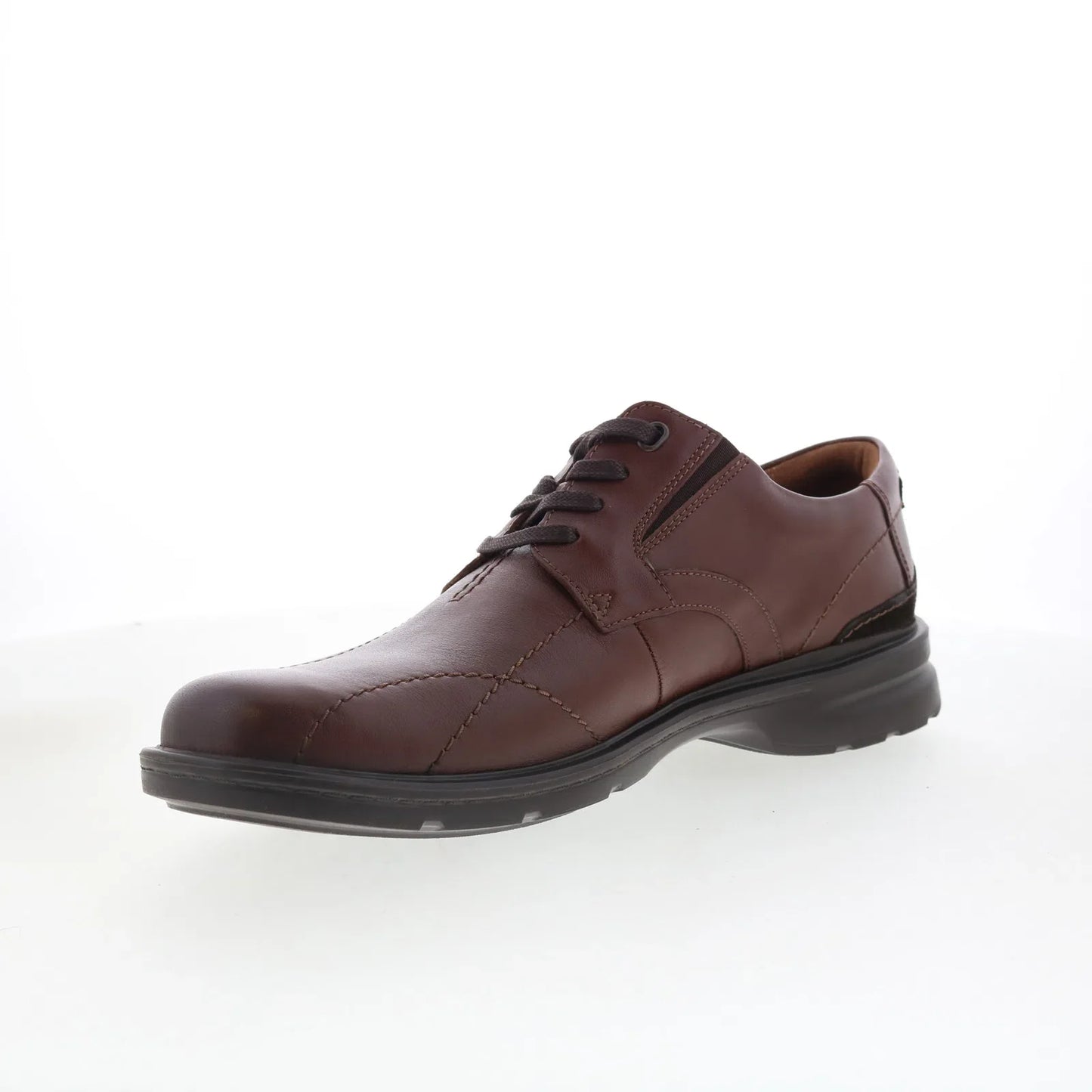 Clarks Gessler Lace Mens Brown Wide Oxfords & Lace Ups Casual Shoes