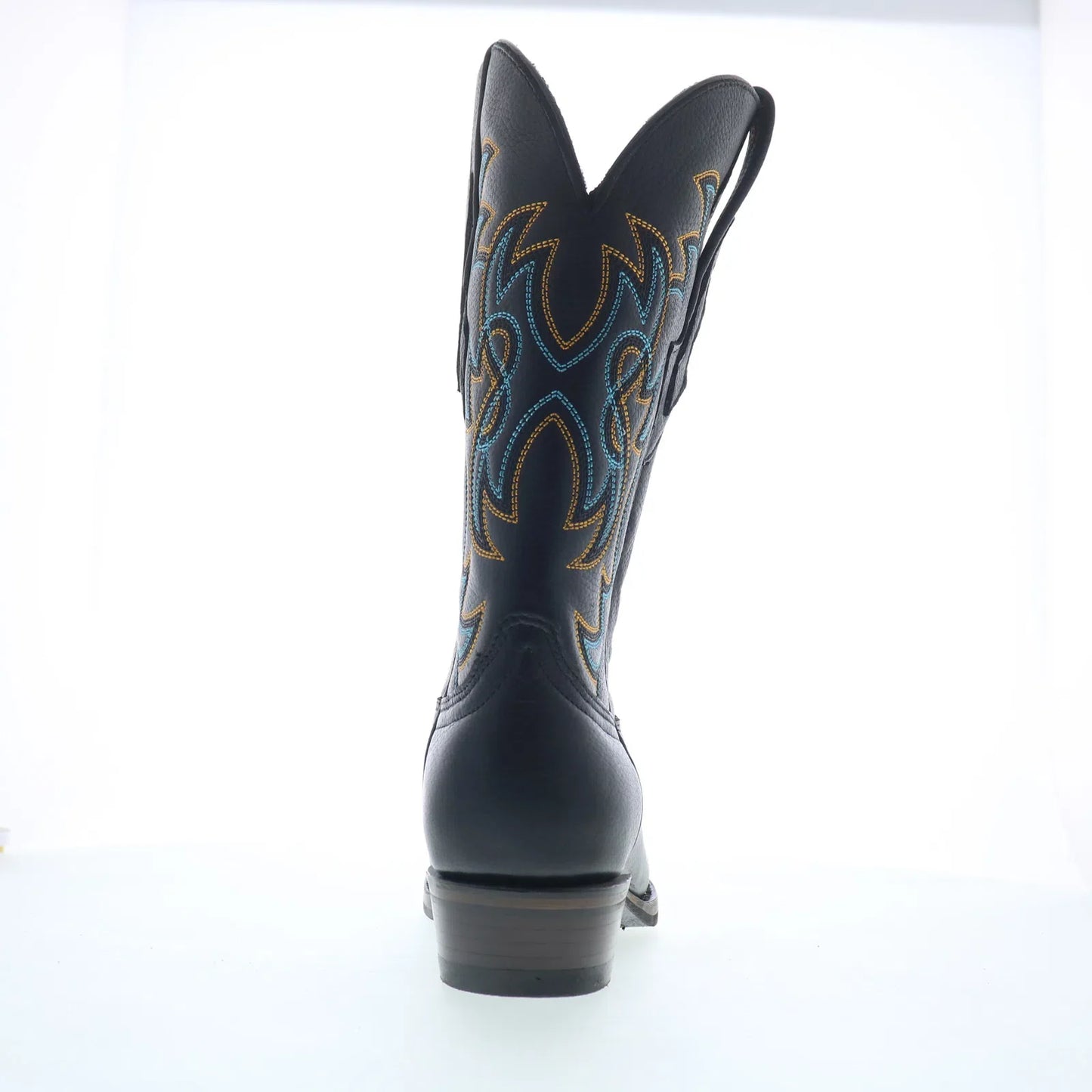 Dingo Gold Rush DI-152 Mens Black Leather Slip On Cowboy Western Boots