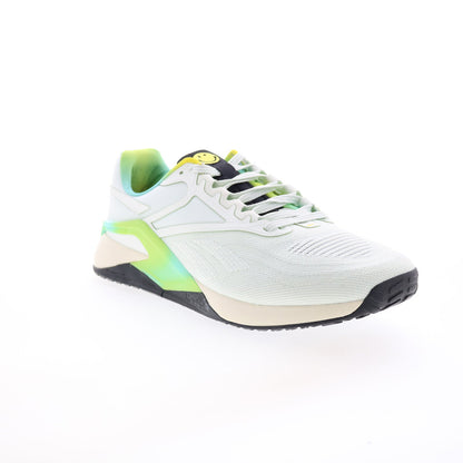 Reebok Nano X2 Smiley Mens Gray Canvas Lace Up Athletic Cross Training Shoes