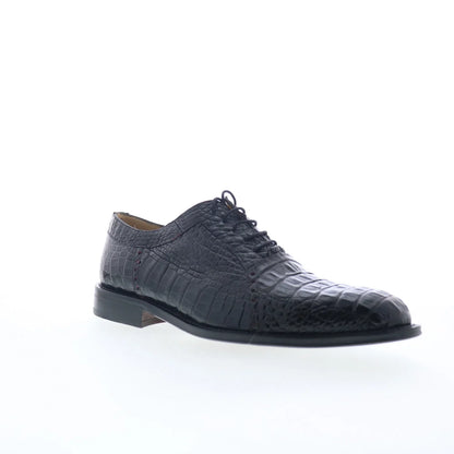 Ferrini HB Alligator 227 F227BC Mens Black Oxfords & Lace Ups Casual Shoes