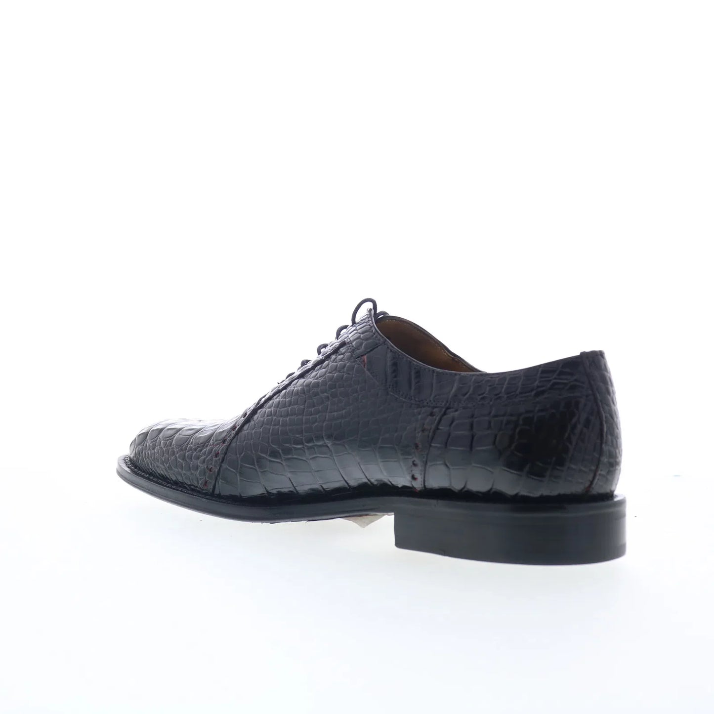 Ferrini HB Alligator 227 F227BC Mens Black Oxfords & Lace Ups Casual Shoes