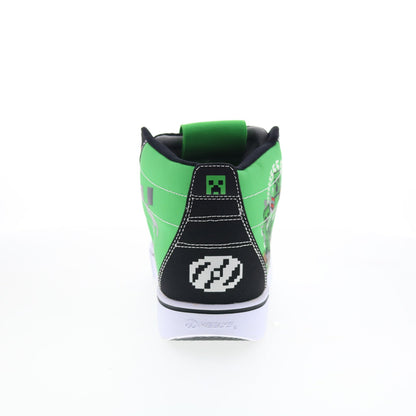 Heelys Racer 20 Mid Minecraft Mens Green Canvas Lifestyle Sneakers Shoes
