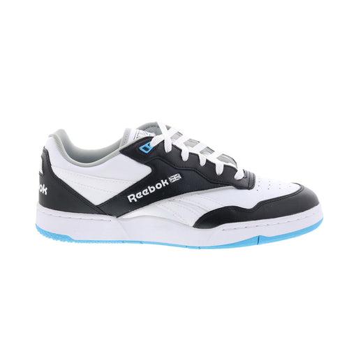 Reebok BB 4000 II Mens White Leather Lace Up Lifestyle Sneakers Shoes