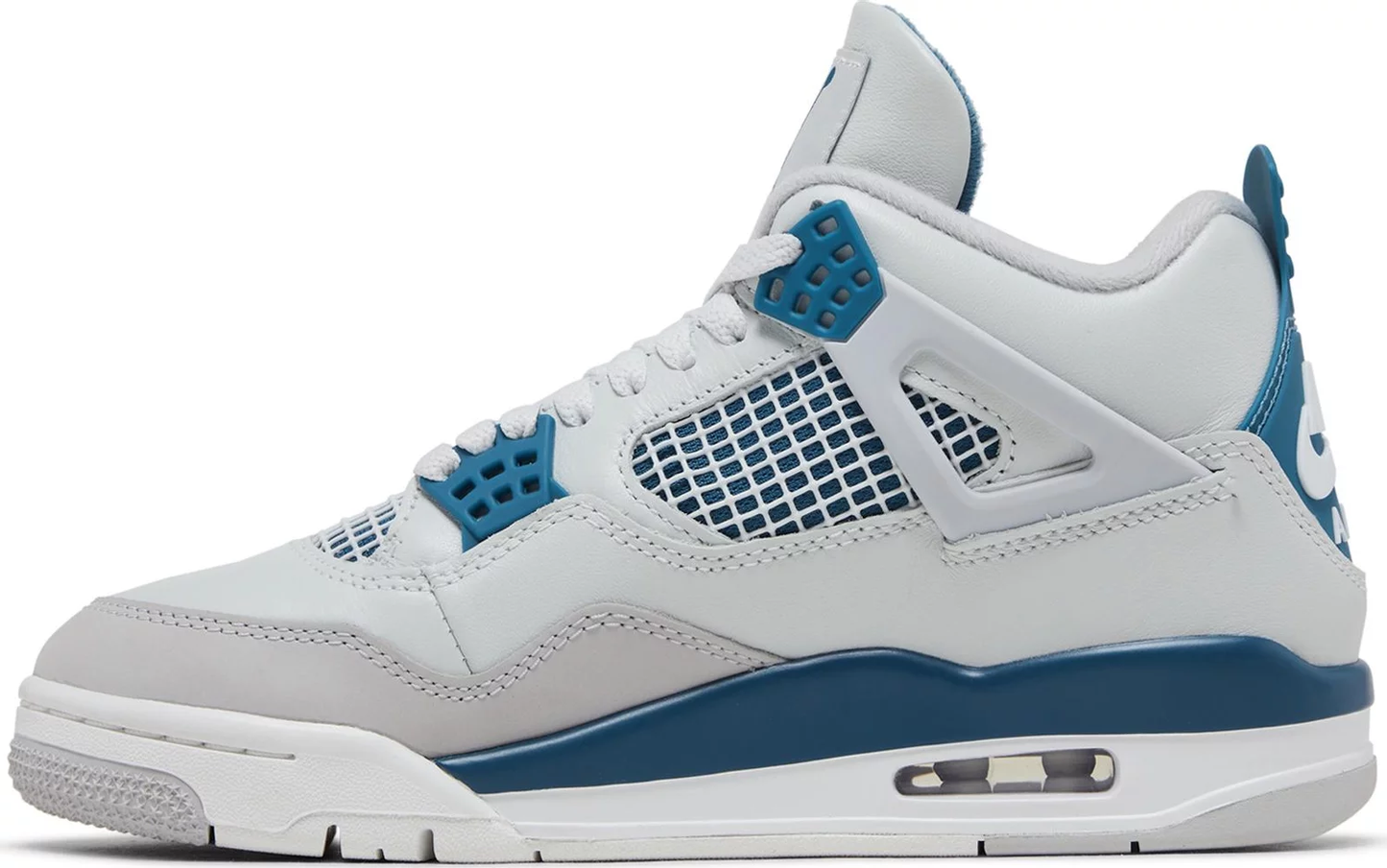 Nike Mens Jordan 4 Retro Sneakers - 'Military Blue' (2024)