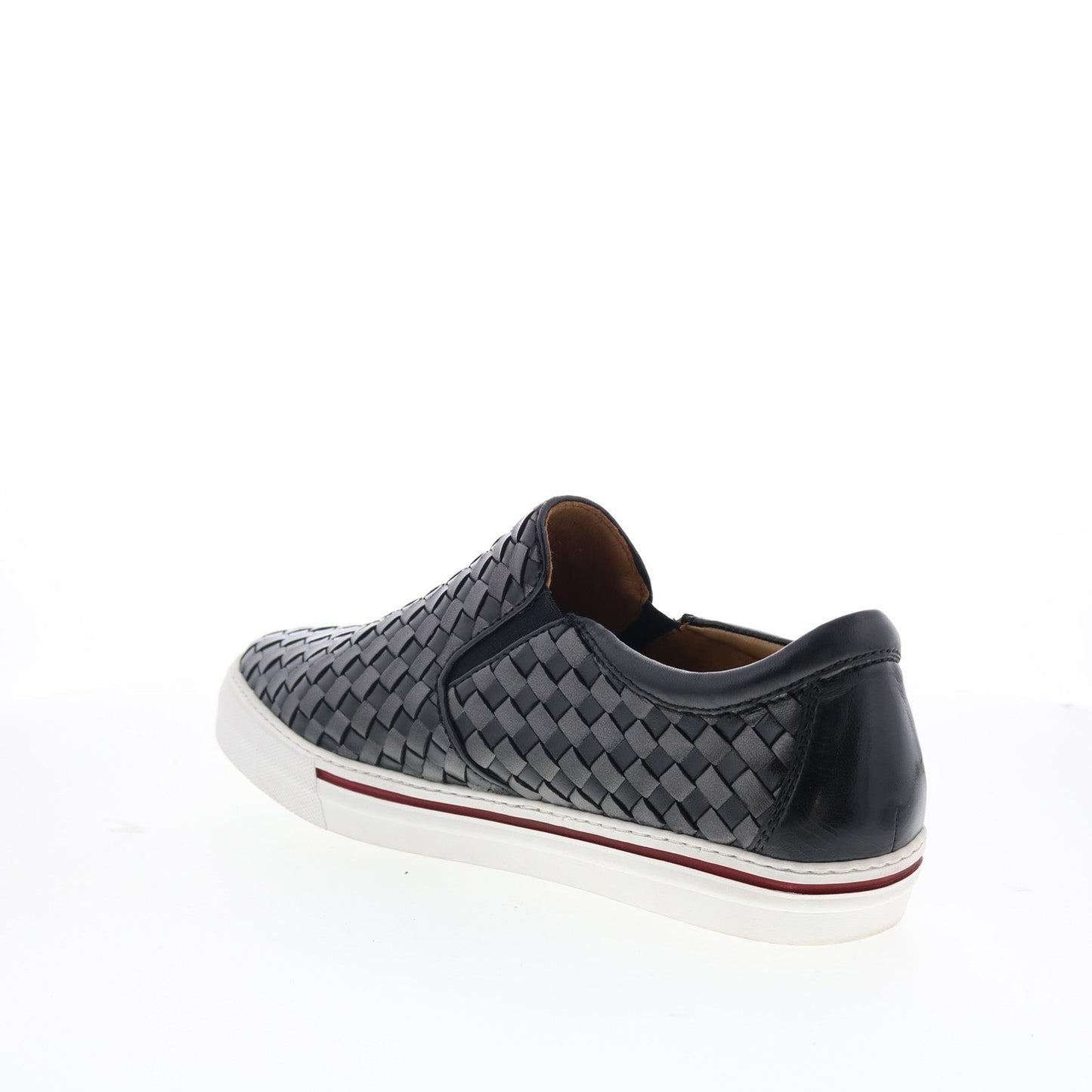 Robert Zur James True Glove Mens Black Leather Slip On Lifestyle Sneakers Shoes