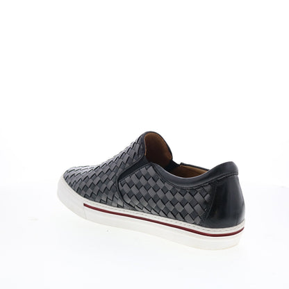 Robert Zur James True Glove Mens Black Leather Slip On Lifestyle Sneakers Shoes