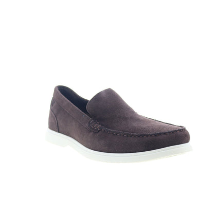 Rockport Jensen RMJENSEN Mens Brown Suede Loafers & Slip Ons Casual Shoes