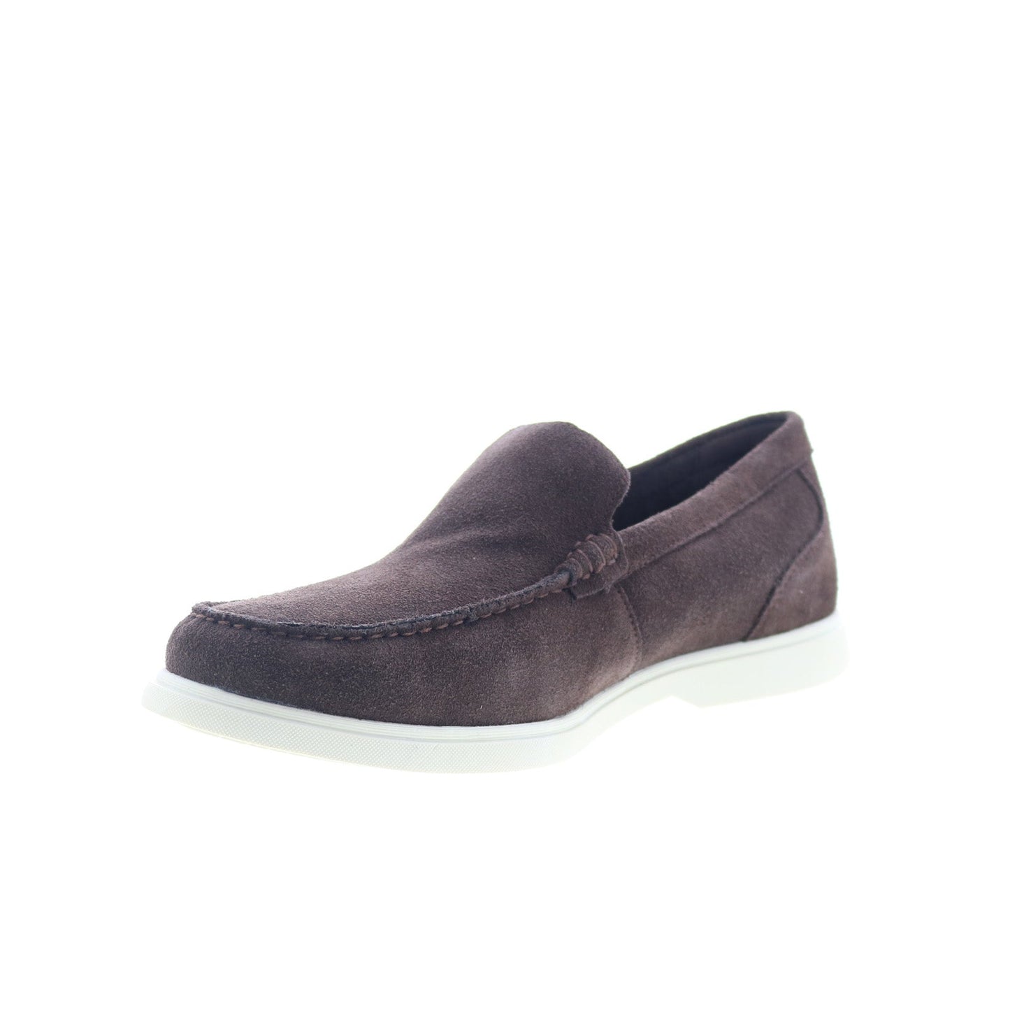 Rockport Jensen RMJENSEN Mens Brown Suede Loafers & Slip Ons Casual Shoes