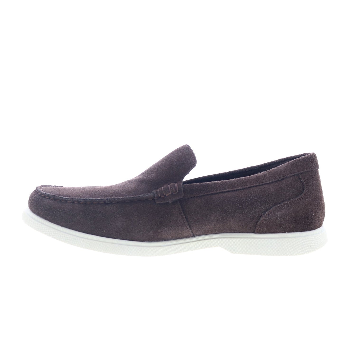 Rockport Jensen RMJENSEN Mens Brown Suede Loafers & Slip Ons Casual Shoes