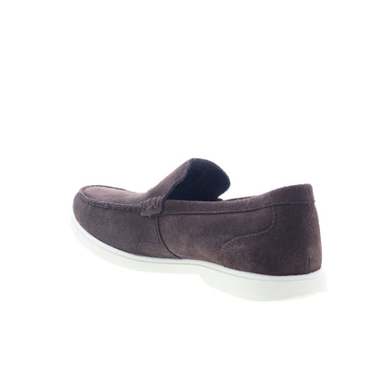 Rockport Jensen RMJENSEN Mens Brown Suede Loafers & Slip Ons Casual Shoes