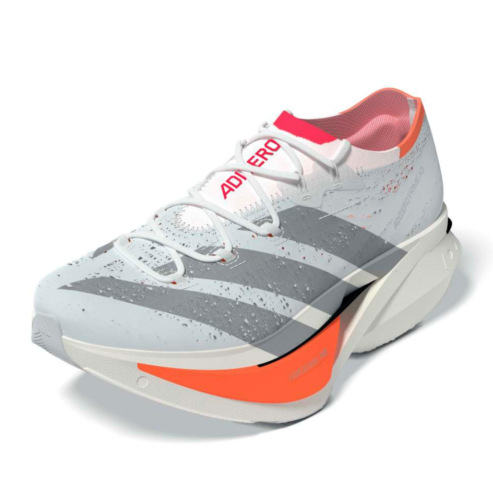 Adizero Prime X3 Strung :Cloud White | Lucid Red