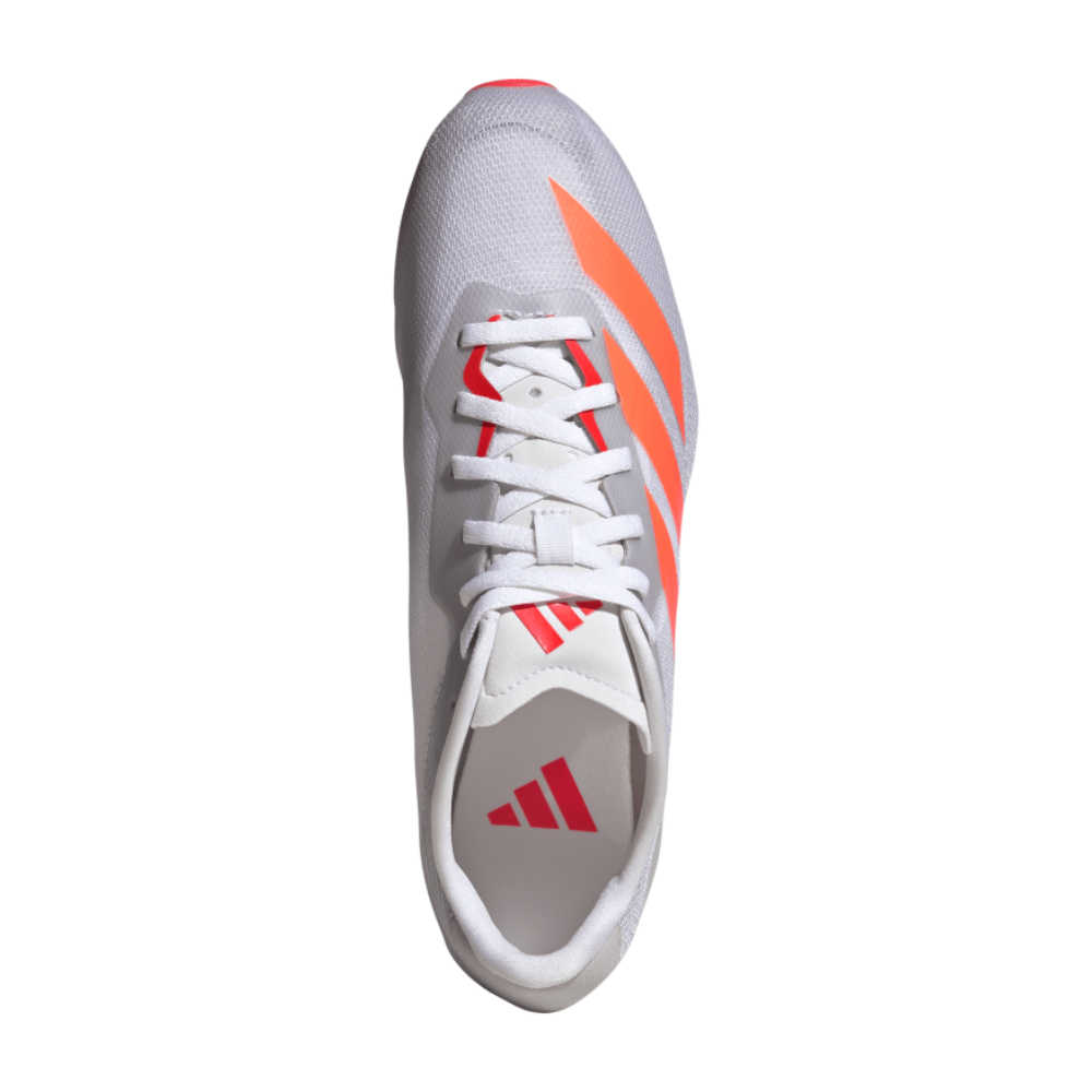 Adizero Sprintstar All Genders' :Cloud White | Lucid Orange