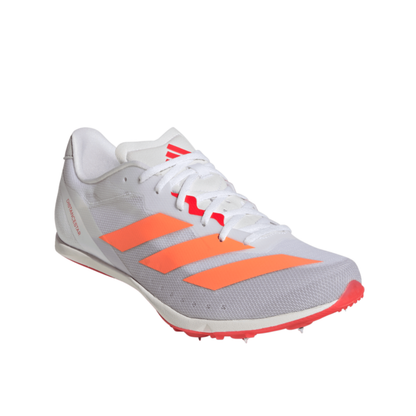 Adizero Distancestar All Genders' :Cloud White | Lucid Orange
