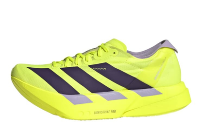 Adizero Adios Pro 4 Women's :Solar Yellow | Aurora Plum