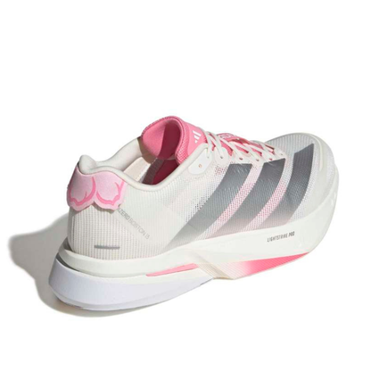 Adizero Boston 13 Men's :Core White | Bliss Pink