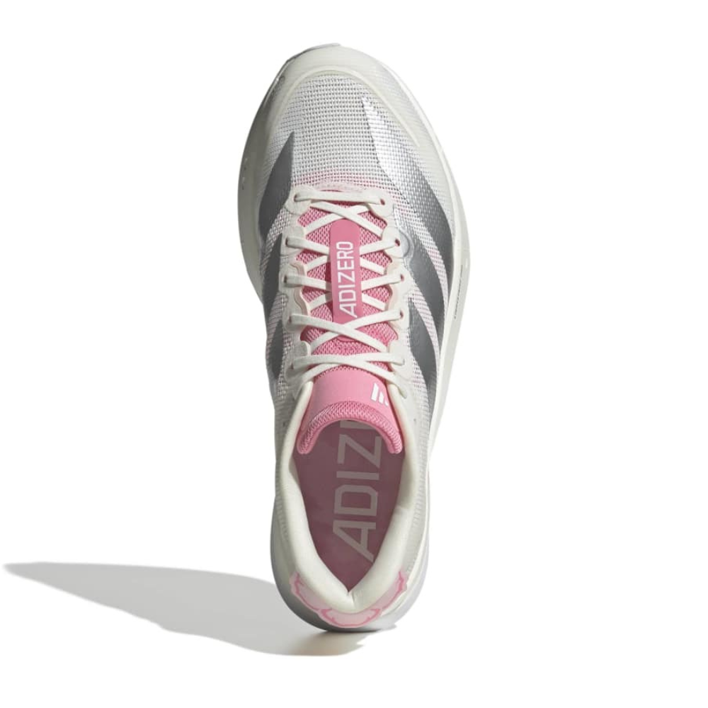 Adizero Boston 13 Men's :Core White | Bliss Pink