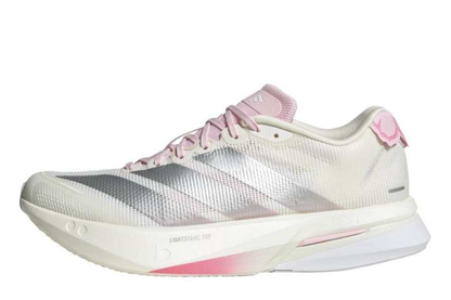 Adizero Boston 13 Women's :Core White | Clear Pink