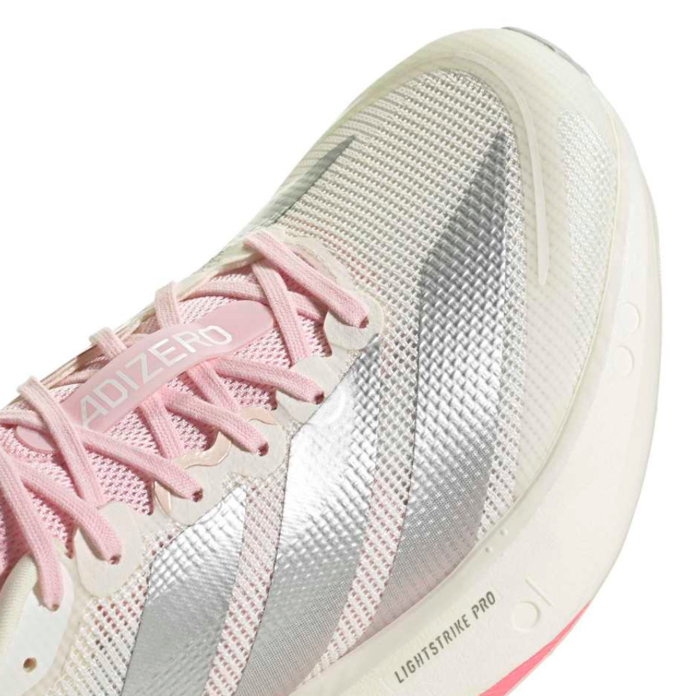 Adizero Boston 13 Women's :Core White | Clear Pink