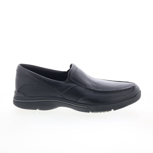 Rockport Eberdon K71228 Mens Black Leather Loafers & Slip Ons Casual Shoes