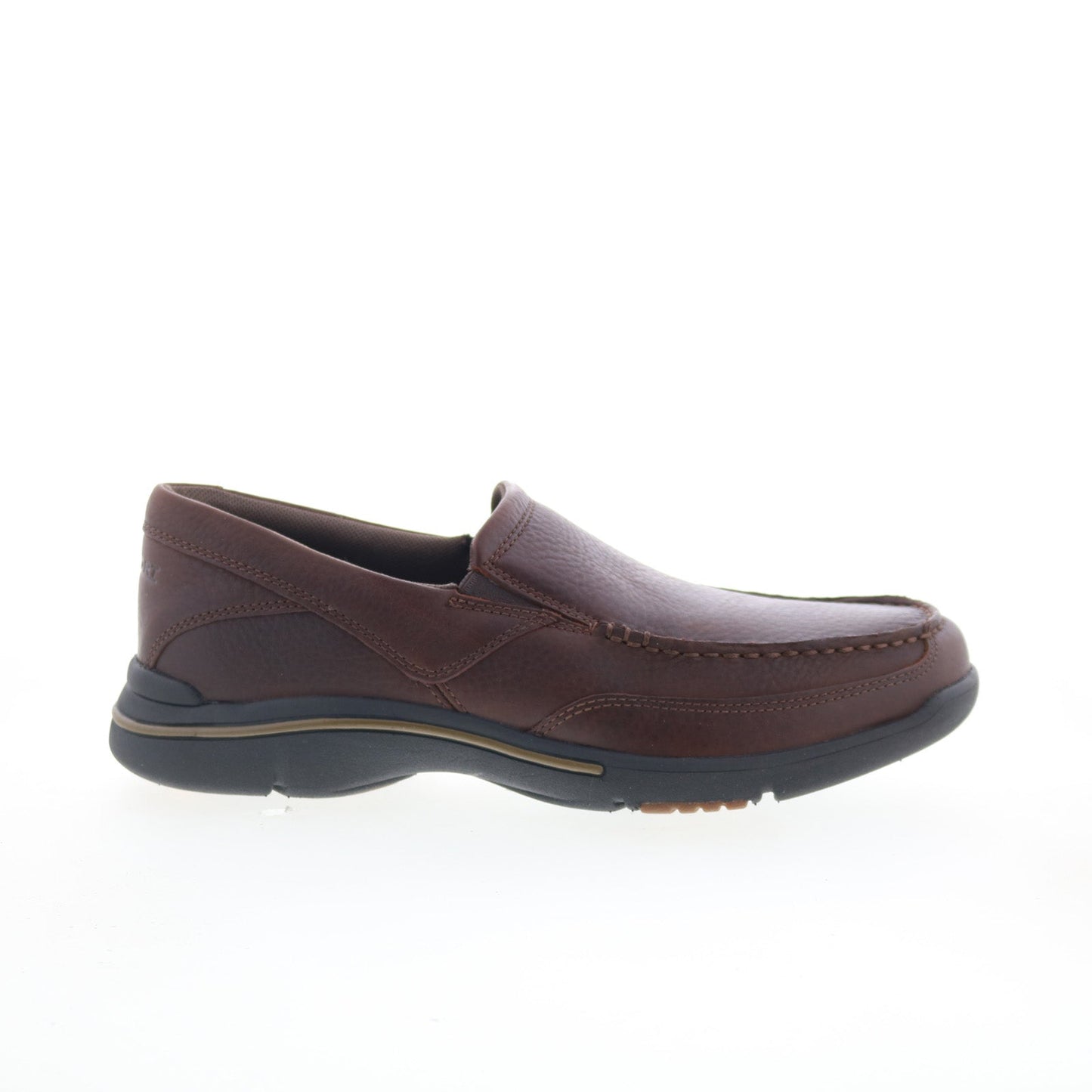 Rockport Eberdon K71229 Mens Brown Wide Loafers & Slip Ons Casual Shoes