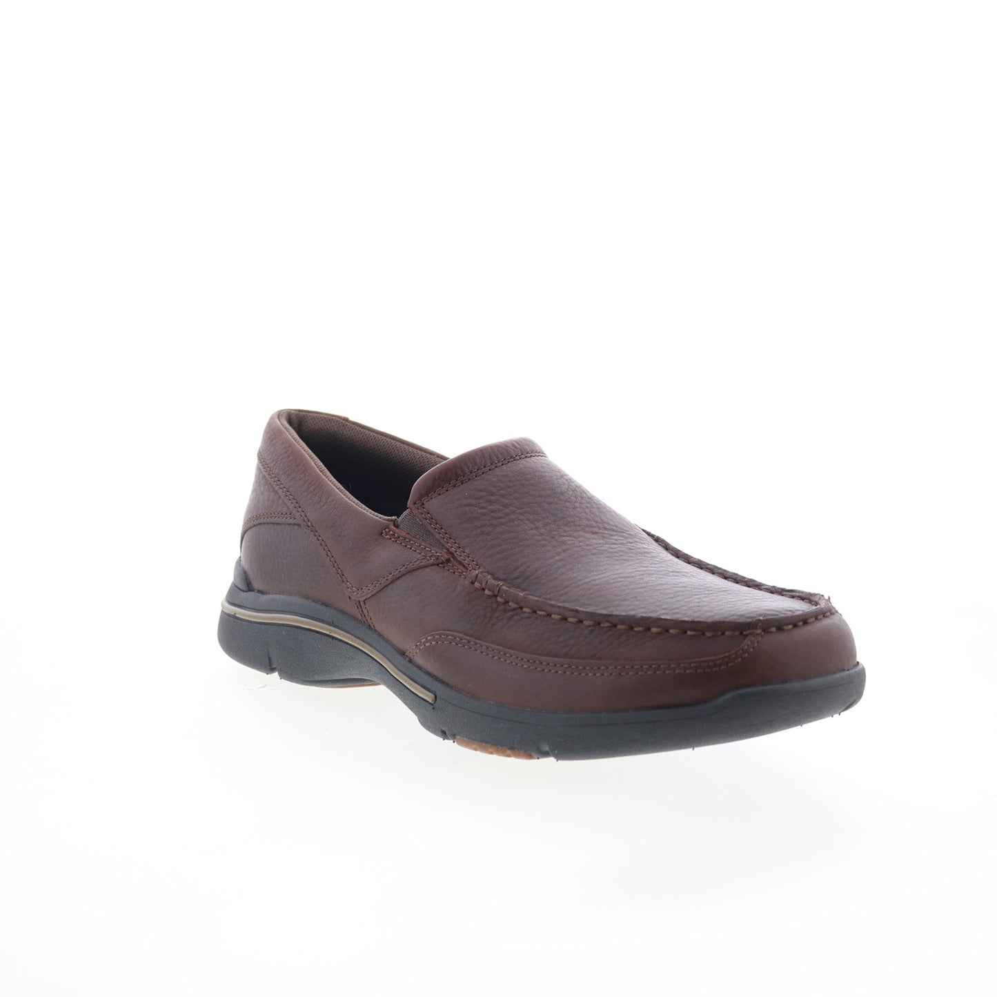 Rockport Eberdon K71229 Mens Brown Wide Loafers & Slip Ons Casual Shoes