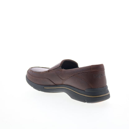 Rockport Eberdon K71229 Mens Brown Wide Loafers & Slip Ons Casual Shoes