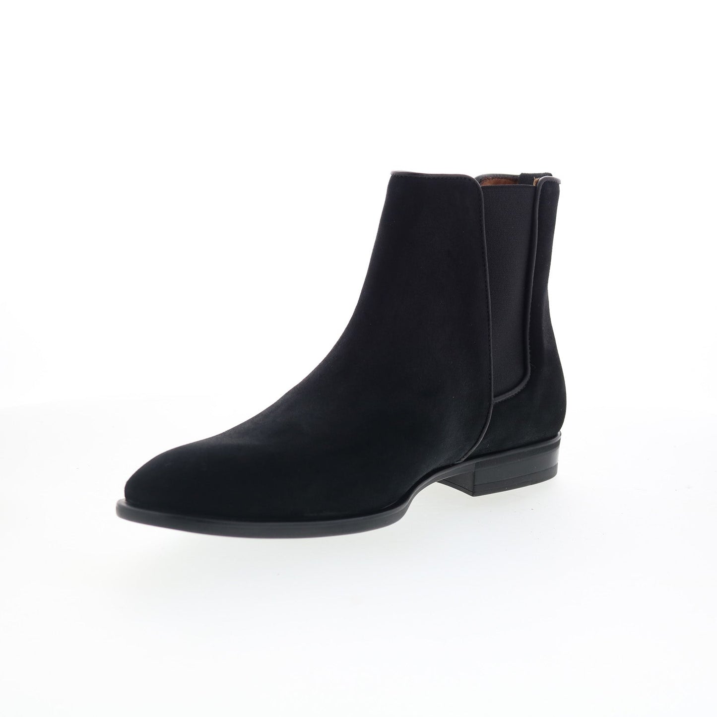 Aquatalia Adrian Dress Suede Waterproof M001001 Mens Black Chelsea Boots