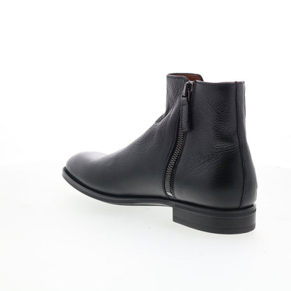 Aquatalia Daniel Waterproof M074201 Mens Black Leather Casual Dress Boots