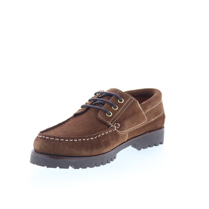 Aquatalia Dax Waterproof M077634 Mens Brown Loafers & Slip Ons Boat Shoes
