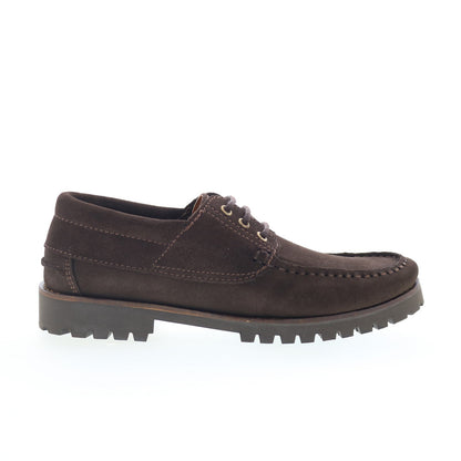 Aquatalia Dax Waterproof M077635 Mens Brown Loafers & Slip Ons Boat Shoes