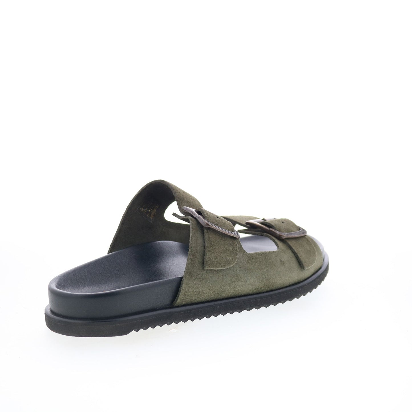 Aquatalia Byron Waterproof M103483 Mens Green Suede Sandals Slides Shoes