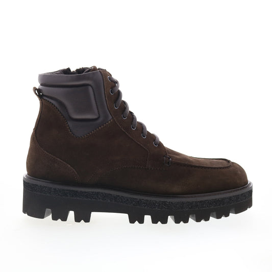 Aquatalia Fortino Waterproof M107333 Mens Brown Suede Casual Dress Boots