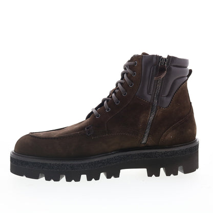 Aquatalia Fortino Waterproof M107333 Mens Brown Suede Casual Dress Boots