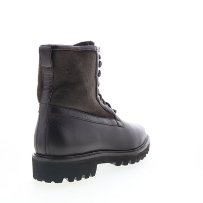 Aquatalia Gitano Waterproof M107434 Mens Brown Leather Casual Dress Boots