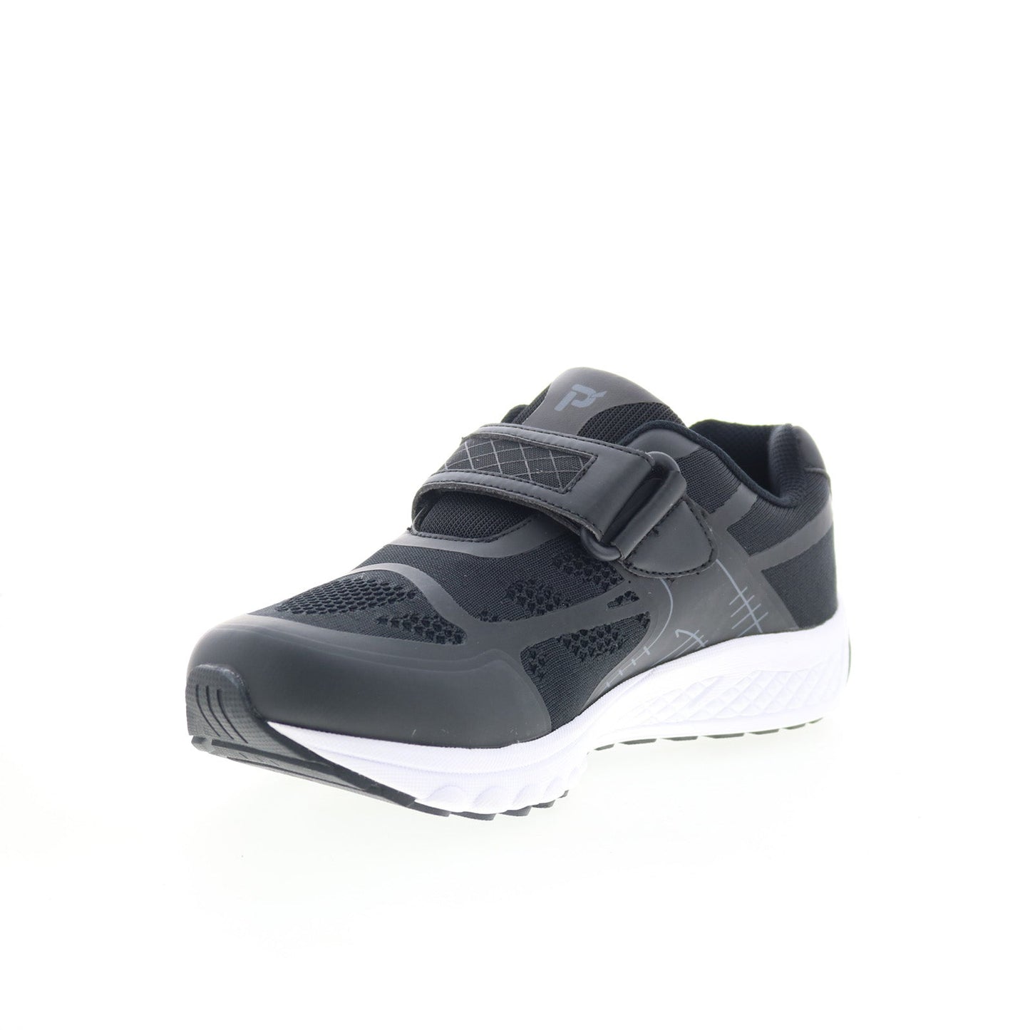 Propet One Strap MAA023MBGR Mens Black Synthetic Lifestyle Sneakers Shoes
