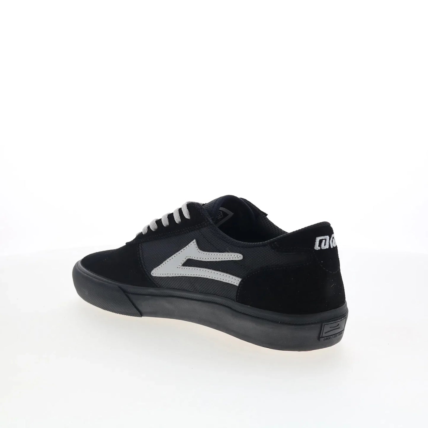 Lakai Manchester Mens Black Suede Lace Up Skate Inspired Sneakers Shoes